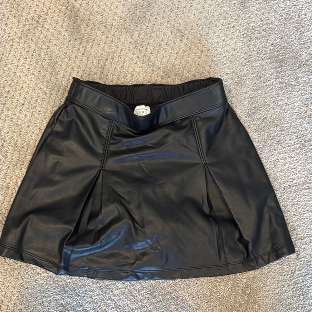 Black Pleather Skirt